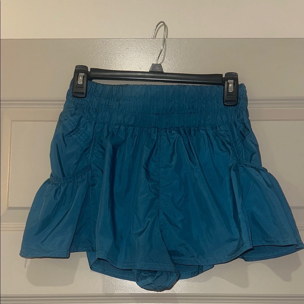 Free People Movement get your flirt on blue shorts M